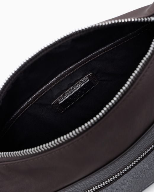 Giorgio Armani Gray Asv Crossbody Bag for men