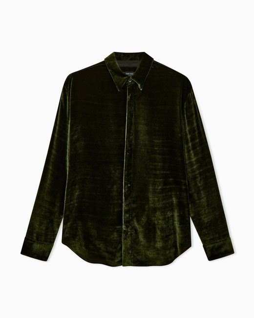 Giorgio Armani Green Shirt Regular Fit for men