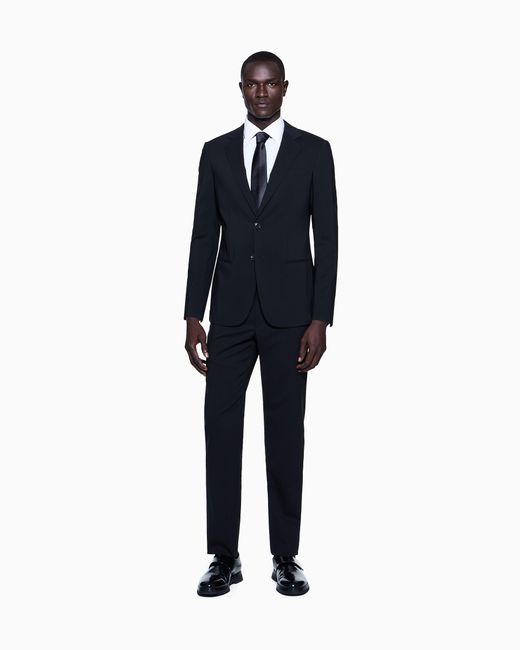 Giorgio Armani Black Single-Breasted Soho Line Suit for men