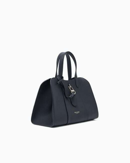 Giorgio Armani Blue Small Tote Bag