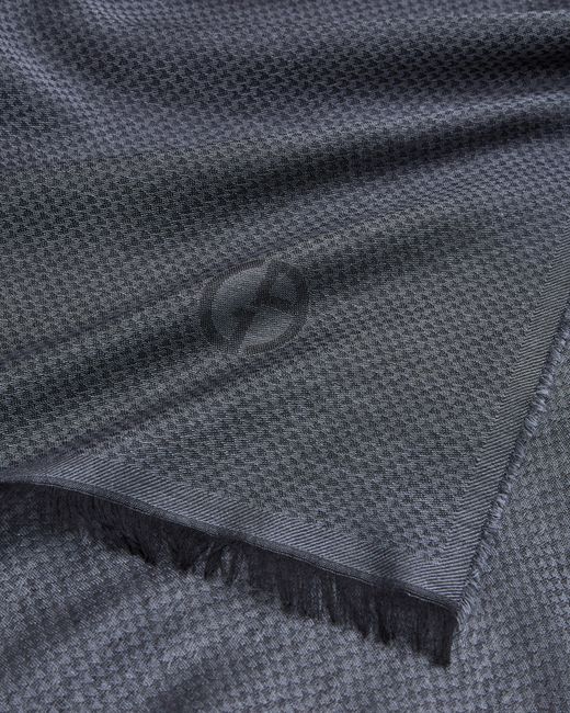 Giorgio Armani Blue Cashmere, Modal, Cotton And Silk Stole