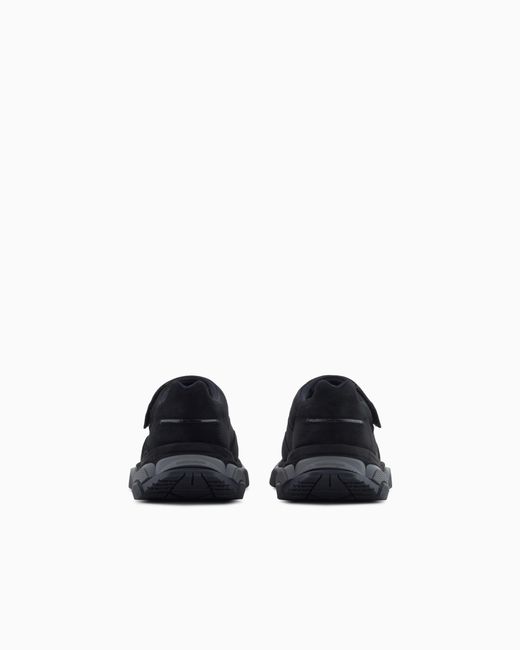 Giorgio Armani White Monkstrap Sneakers for men