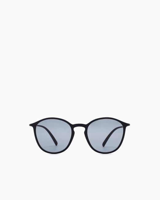 Giorgio Armani White Panto Sunglasses for men