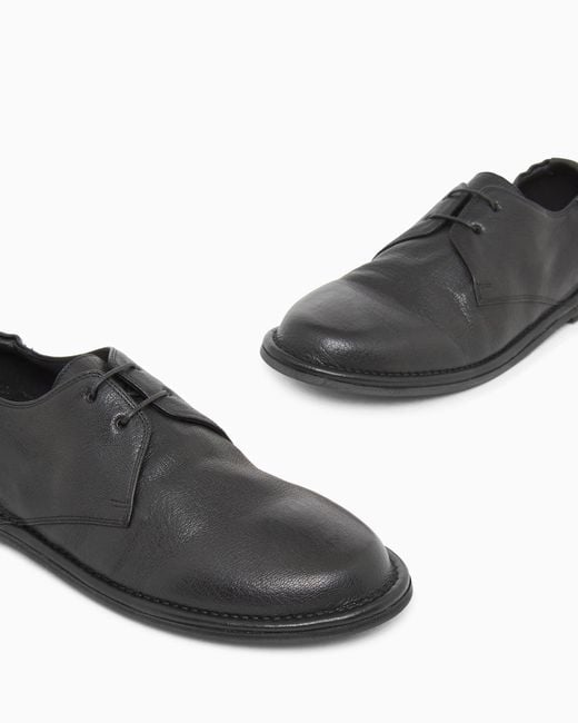 Giorgio Armani White Nappa-Leather Lace-Ups for men