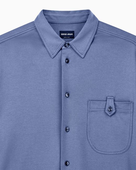 Giorgio Armani Blue Shirt Oversized for men