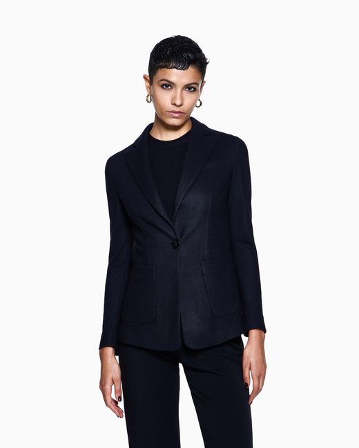 Giorgio Armani Blue Single-Breasted Jacket