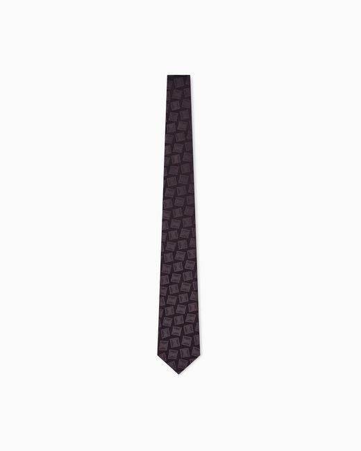 Giorgio Armani White Woven Tie for men