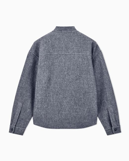 Giorgio Armani Blue Shirt Oversized for men