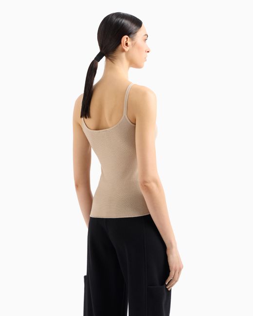 Top En Viscose Ottoman Giorgio Armani en coloris White