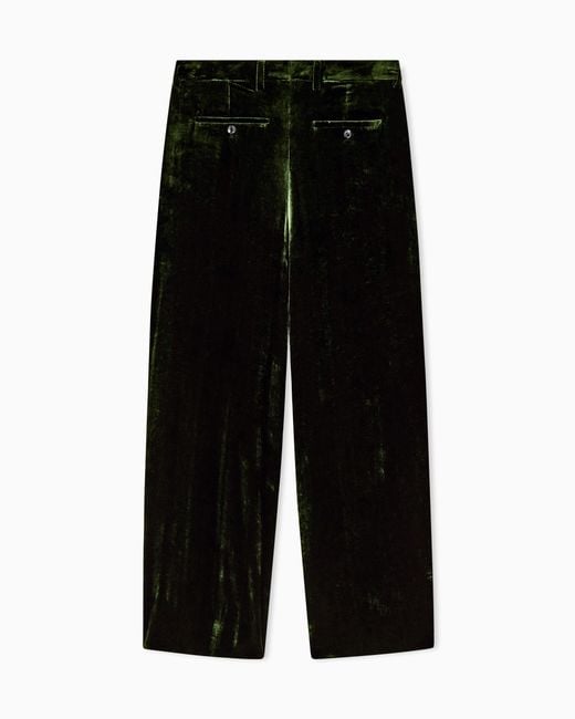 Giorgio Armani Black Oversized Trousers for men
