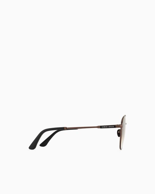 Giorgio Armani White Square Sunglasses for men