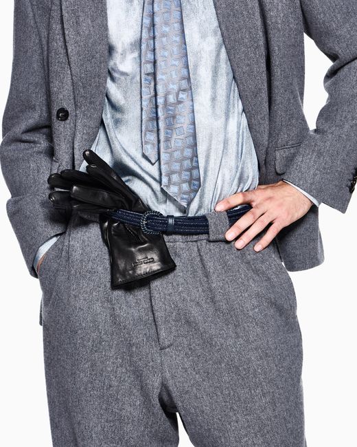 Giorgio Armani Blue Oversized Trousers for men