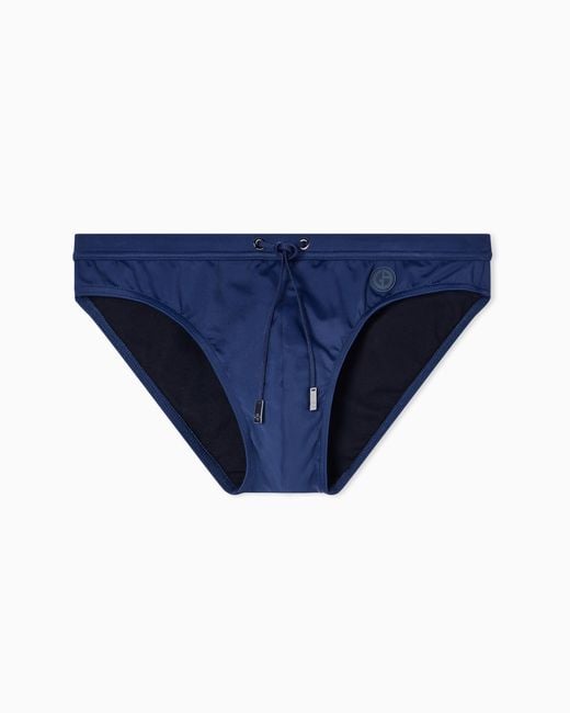 Giorgio Armani Blue Logo Swimsuit for men