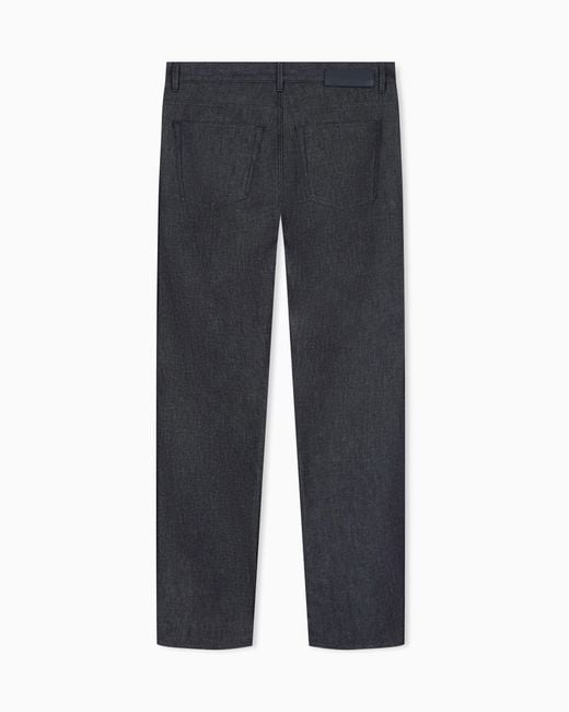 Giorgio Armani Blue Regular Fit 5-Pocket Pants for men