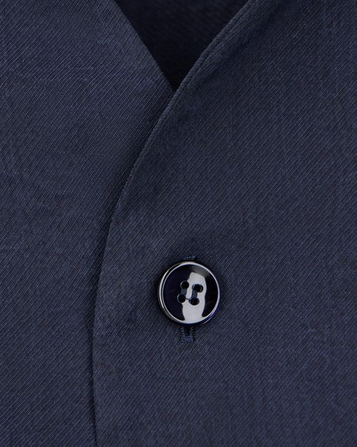 Giorgio Armani Blue V-Neck Shirt for men