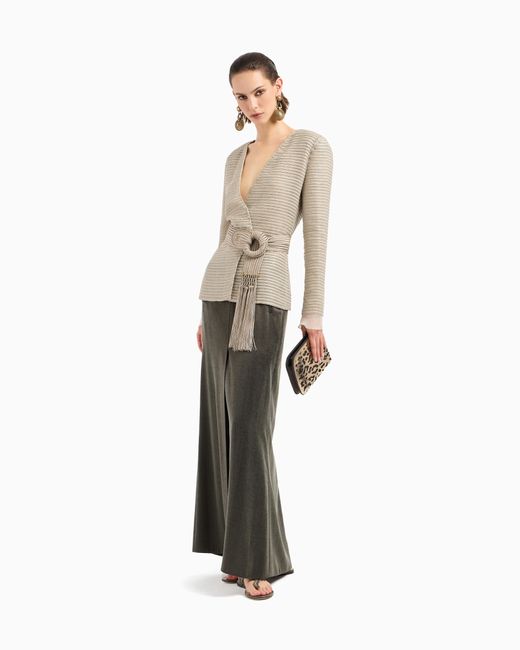 Giorgio Armani White Single-Breasted Jacket
