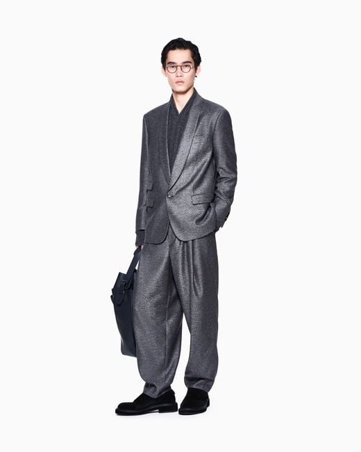 Giorgio Armani Black Slippers for men
