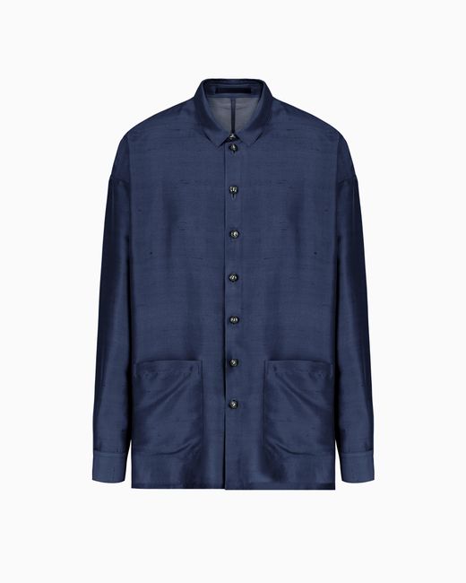 Giacca Camicia di Giorgio Armani in Blue da Uomo