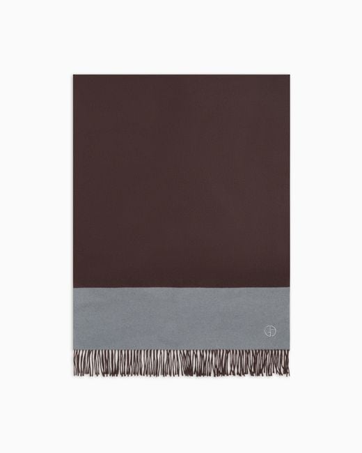 Giorgio Armani Purple Two-Tone Cashmere Stole