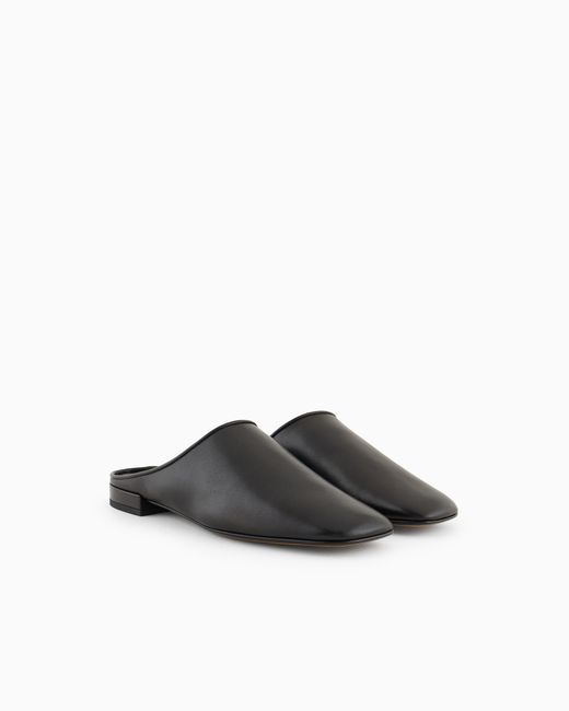 Giorgio Armani White X 10 Corso Como Calfskin Mules