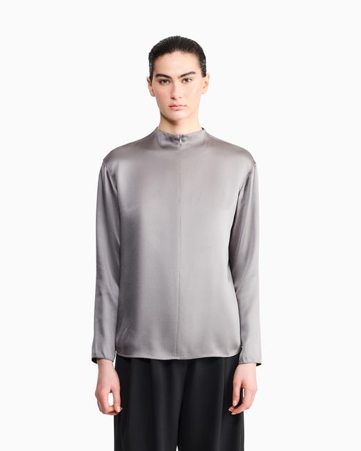 Giorgio Armani Gray Armani/Archivio Fw1979 Blouse
