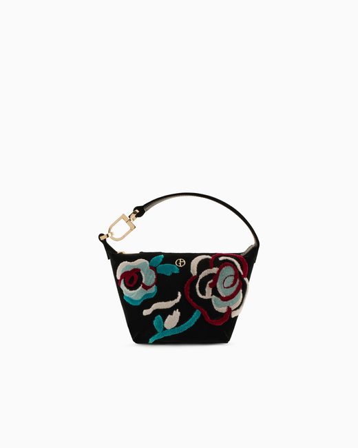 Giorgio Armani Black La Prima Soft Mini Hobo Bag