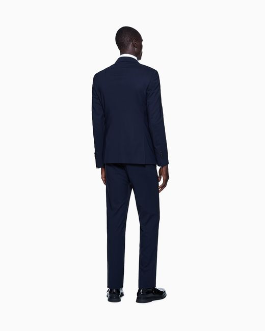 Giorgio Armani Black Single-Breasted Soho Line Suit for men