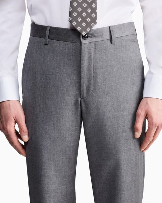 Giorgio Armani Gray Single-Breasted Soho Line Suit for men
