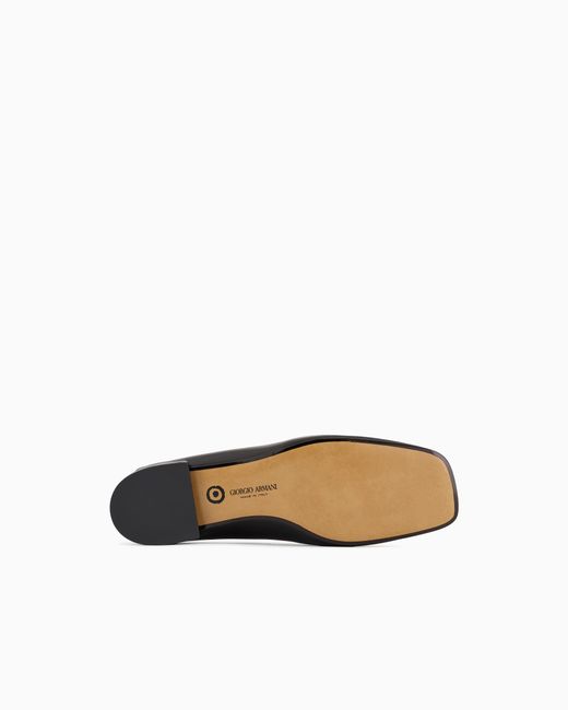 Giorgio Armani White X 10 Corso Como Calfskin Loafers
