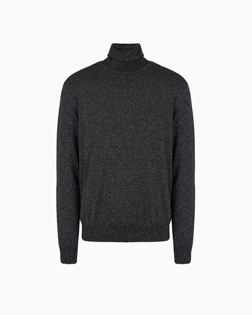 Giorgio Armani Men's Black Giorgio's Rollneck Sweater