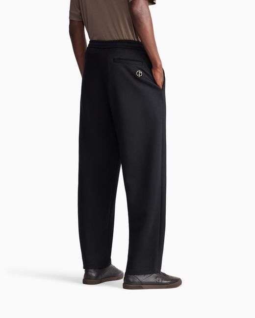 Giorgio Armani Black Trouser Regular Fit for men