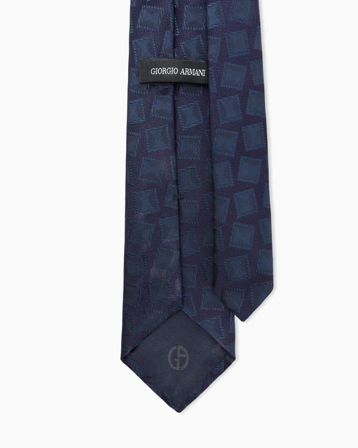 Giorgio Armani Blue Woven Tie for men