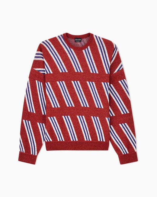 Giorgio Armani Red Armani/Archivio Ss1981 Crew-Neck Jumper for men