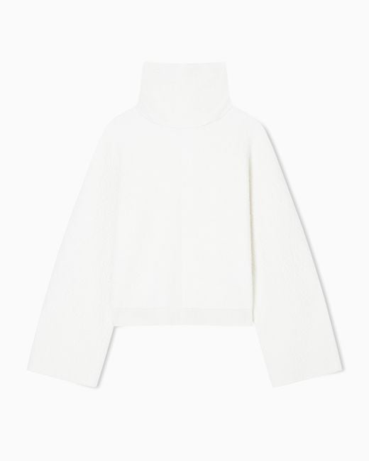 Giorgio Armani White Knit Jumper
