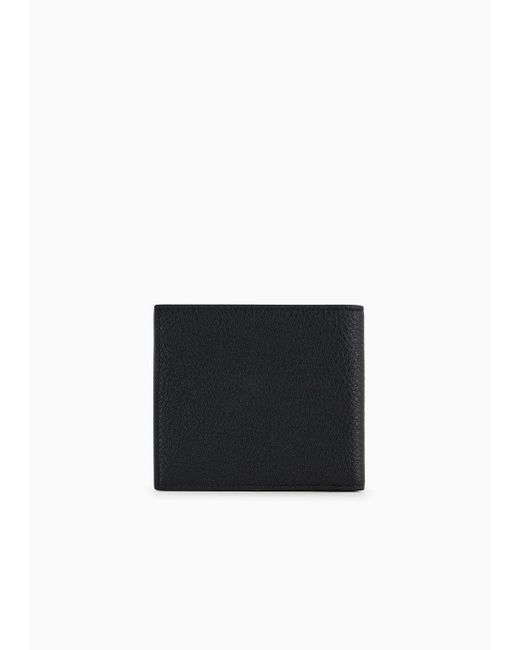 Giorgio Armani White Printed Leather Wallet for men
