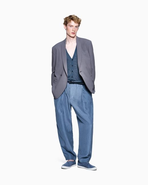 Giorgio Armani Gray Single-Breasted Suit for men
