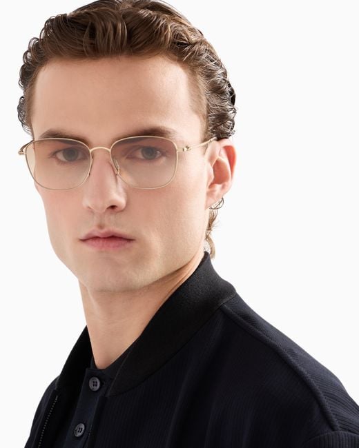 Giorgio Armani White Pillow Sunglasses for men