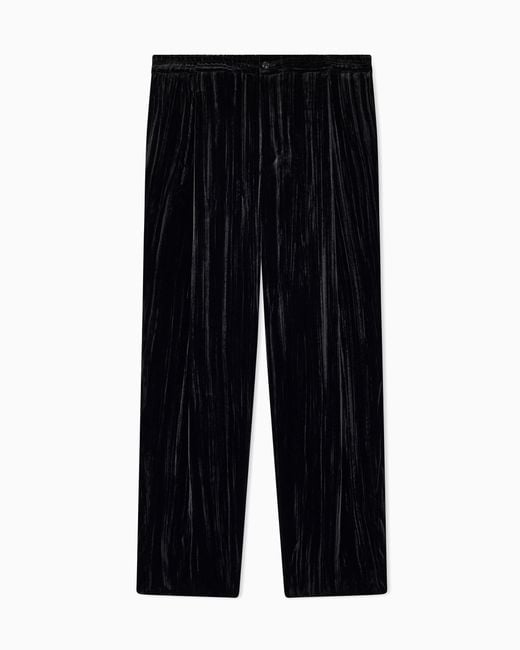 Giorgio Armani Black Trousers Regular Fit for men