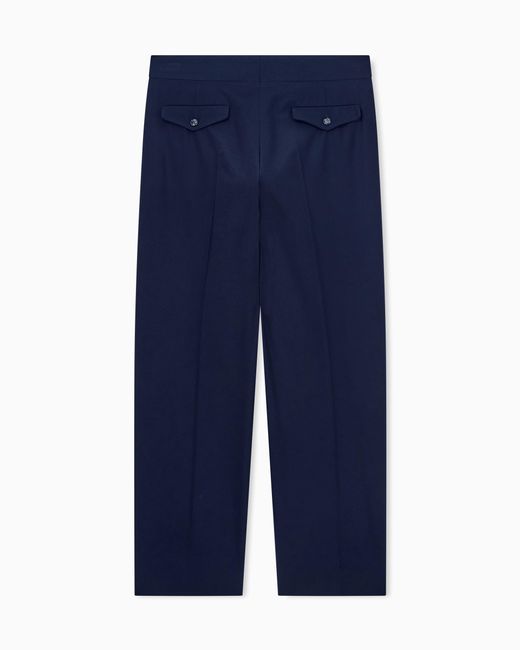 Giorgio Armani Blue Trousers Oversized Fit for men