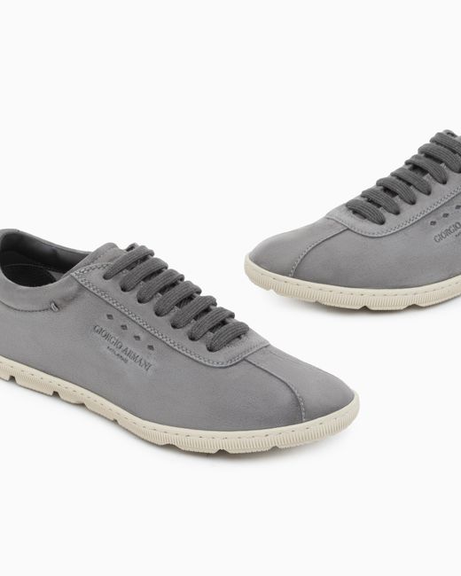 Giorgio Armani White Lace-Up Sneaker