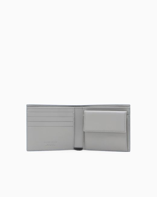 Portafoglio Bifold di Giorgio Armani in Gray da Uomo
