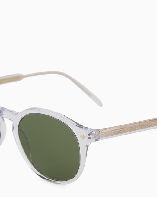 Giorgio Armani Green Panto Sunglasses for men