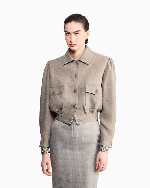 Giorgio Armani Brown Armani/Archivio Ss1983 Blouson
