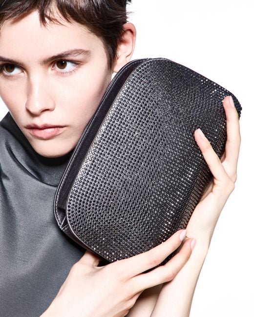 Giorgio Armani Gray Evening Bag