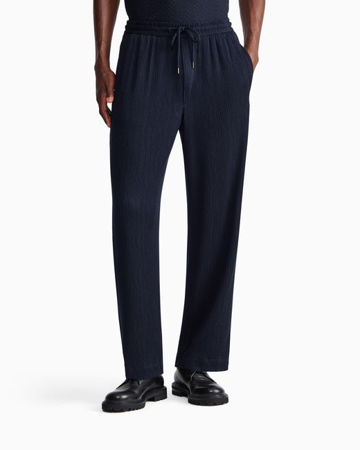 Giorgio Armani Blue Trousers Regular Fit for men
