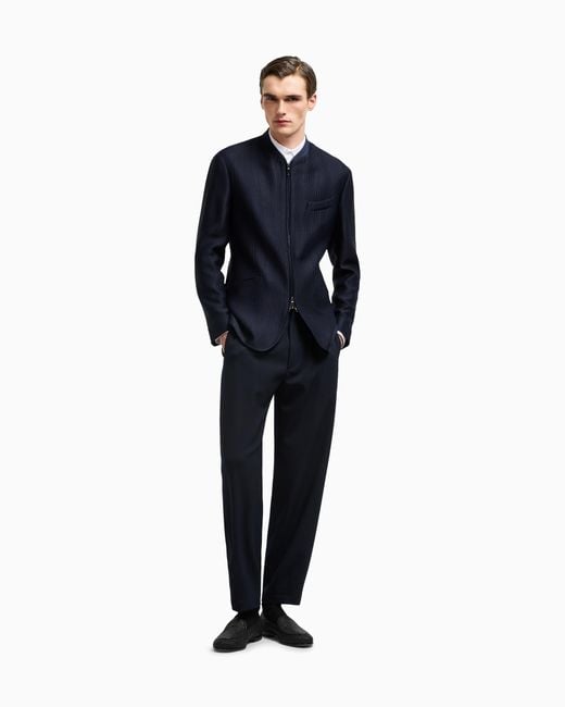 Camicia Regular Fit di Giorgio Armani in White da Uomo