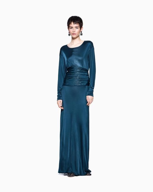 Giorgio Armani Blue Long Dress
