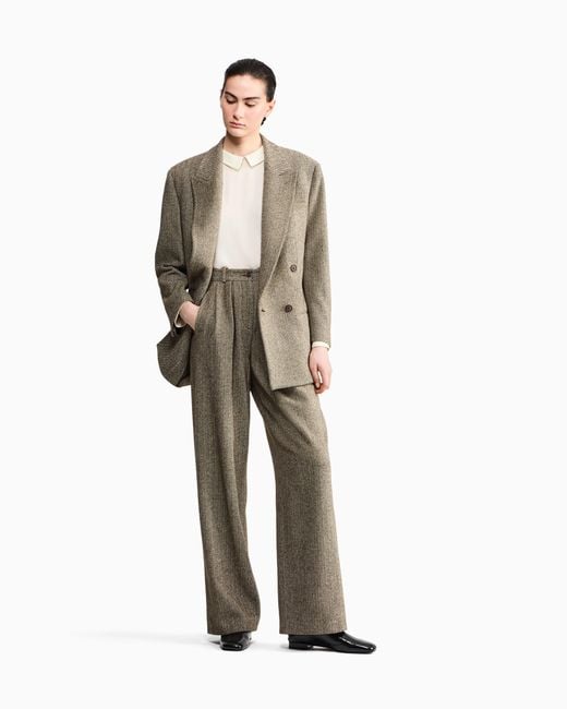 Giorgio Armani Gray Armani/Archivio Fw1990 Pleat Trousers