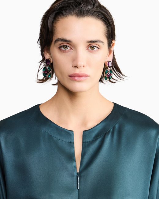 Giorgio Armani Blue Short-Sleeved Shirt