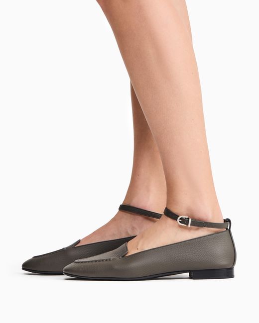 Giorgio Armani White Ballet Flat